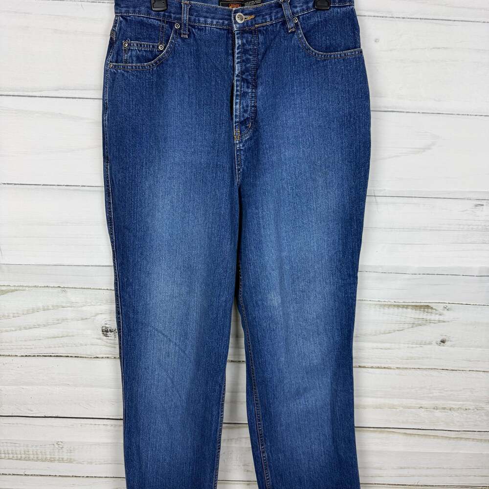 Vintage Route 66 Ultra High Waisted Light Wash Relaxed Fit Mom Jeans 15/16